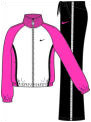 Nike Girls Woven Warm-Up Tracksuit- Pink/White/Black