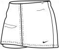 Nike Womens Club Power Skirt White