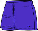 Nike Womens Team Club Power Skirt Concorde Purple