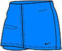 Nike Womens Club Power Skirt 01/08 Blue