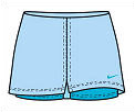 Nike womens Club Power Skirt Ice Blue 07