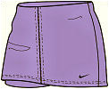 Nike Womens Club Power Skirt 05/08 Light Plum