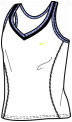 Nike Girls Tennis Tank 04/08 White/Lilac/Dark Navy