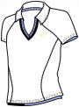 Nike Girls Tennis Statement Polo 04/08 White/Lilac