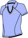 Nike Girls Tennis Statement Polo 04/08 Lilac/Dark Navy