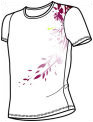 Nike Girls Tennis Tee 04/08 White Lime