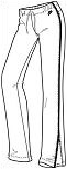 Nike soft poly lined pant - white