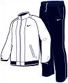 Nike Mens Dri-Fit Convertible Clubhouse Tracksuit- White/Navy