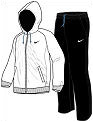 Nike Mens Dri-Fit Power Warm Up White/Navy