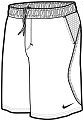 Nike Mens Dri-Fit Airflow Shorts White/Black