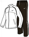Nike Mens Team Warm Up White/Brown