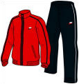 Nike Boys Woven Warm-Up Tracksuit- Red/Black