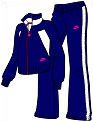 Nike Womens Woven Warm-up Tracksuit Navy/White/Berry