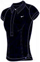 Nike Womens Athlete Short Sleeve Polo Navy