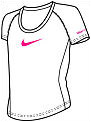 Nike Girls' Short Sleeve Top White