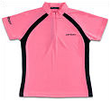 Carlton Womens Aeroflow Zip Collar Tournament Shirt Pink (rrp �30)