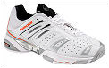 Babolat Mens Team Clay 4 Tennis Shoes- White/Platinum/Orange