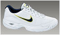 Nike Mens Air Court MO TD Tennis Shoes White/Navy/Cactus