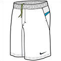 Nike Mens Athlete 10' Shorts White/Black 09