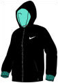 Nike Mens Trend LS Coverup Top 09 Charcoal/Blue