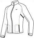 [Pre-Order] Nike Womens Woven Warm-Up Jacket- White/Black