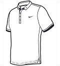 Nike Boys Federer Top- White/Purple