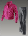 Nike Girls Essential Knit Warm-Up Tracksuit- Pink/Silver