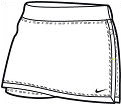 Nike Girls Tennis Power Skirt White
