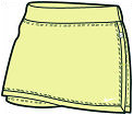 Nike Girls Tennis Power Skirt Yellow Lime