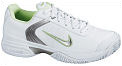 Nike Womens Air Zoom Mystify IV Tennis Shoes- White/Silver/Lime