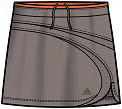 Adidas Women's Edge Skort Mud Brown