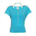 Adidas Womens Edge Capsleeve Top 01/08 Cyan
