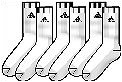 Adidas Adicrew Tennis Socks 3pp- White