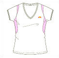Ellesse Girls Cansano T-Shirt White/Pink