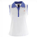 Ellesse Women's Viewing Sleeveless Polo White/Escape