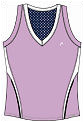 Head Ladies Tank Top 09- Lilac/White