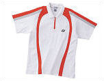 Yonex Mens Polo Shirt 08 White/Red (rrp �30)