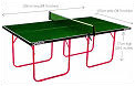 Butterfly Indoor junior 3/4 size table tennis table SET - Green