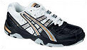 Asics Gel Resolution Junior Tennis Shoes White/Black/Gold