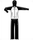 Adidas Boys Knit Tracksuit- White/Black