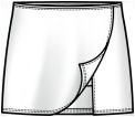 Adidas Girls Comp Skort AO09- White