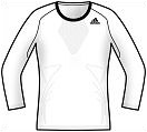 Adidas Womens Comp 3/4 Sleeve Warm-Up Top
