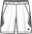 [Pre-Order] Adidas Boys Rsp Ct Bermuda Shorts 09- White/Black