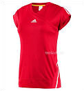 Adidas Womens Comp Justine Capsleepve 09- Red