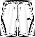 Adidas Mens Comp Bermuda Shorts AO09 White