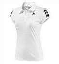 Adidas Womens Response Court Polo 09- White/Black