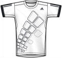 Adidas Mens Edge Tee 0109 White/Phantom
