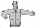 Adidas Mens CF Full Zip Hoody Grey
