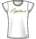 Adidas Girls Hologram Top- White