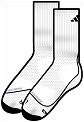 Adidas Tennis Crew Socks 1pp- White/Black